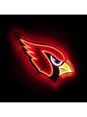 LED Neon Light Up Sign - NFL Team Logo Decor for Game Room, Man Cave, or Bar